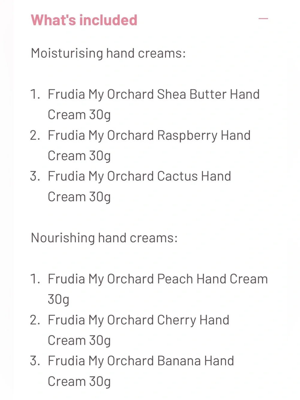 FRUDIA My Orchard Hand Cream 6 Piece Gift Set